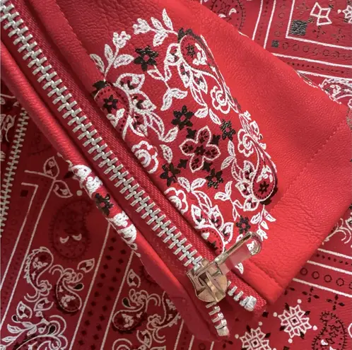 Reaction Kenneth Cole Paisley red bandanna style print jacket and bag (Kenneth Cole Reaction) set NEW