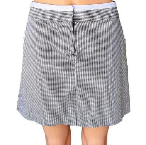 IZOD  Black & White Check Mini Skirt GOLF Tennis Activewear Skort ~ Womens Size 8