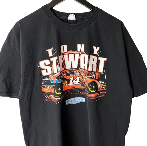 Vintage Y2K Tony Stewart T Shirt Black 2XL XXL American NASCAR Driver Grap Size undefined
