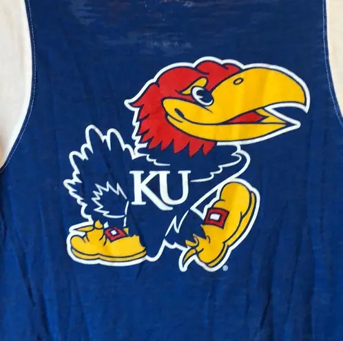 Blue 84 This Is Kansas KU Jayhawk Burnout Tee Medium