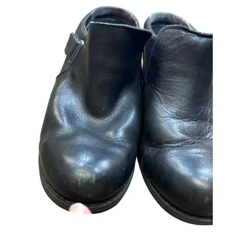 Merrell womens black leather mule clogs shoes 9 SKU 6830