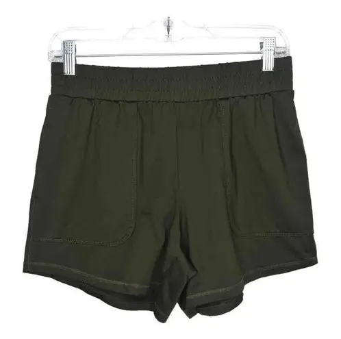 All In Motion  Womens Olive Green Elastic Waistband Side Pockets Casual Shorts XS