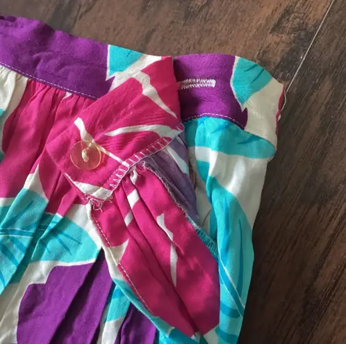 Unique Vintage PLIERS Floral Print Pleated Midi Skirt