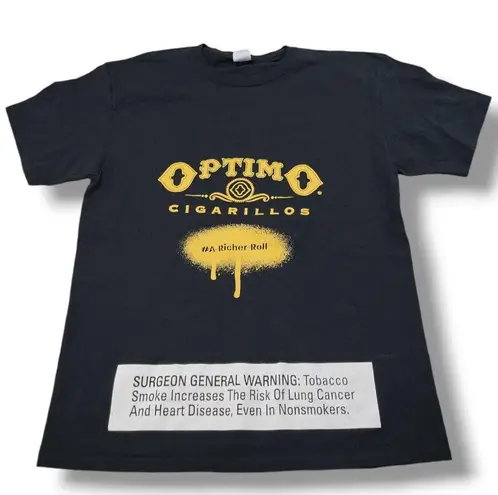 Port & Company Optimo Cigarillos Shirt Size Large By Graphic Print T-Shirt Black