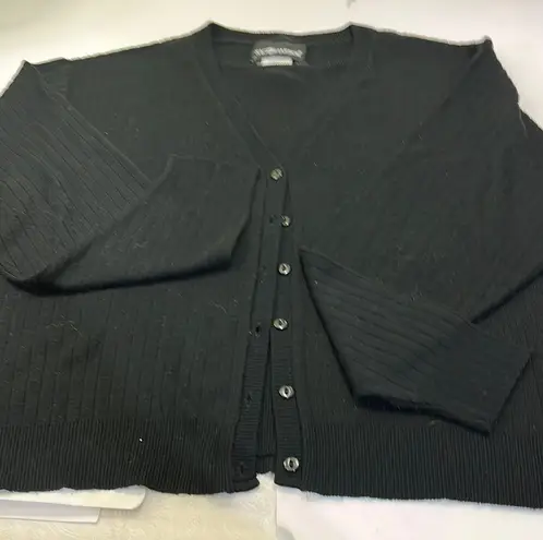 Sandro Black Ribbed Men's Sweater Size XL