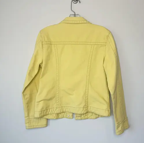 CAbi Spring / Summer Yellow Denim Jean Jacket Small