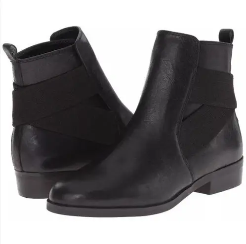 Ralph Lauren Ralph‎ Lauren “Kaliyah” Black Leather Pull-on Ankle Boots 8.5