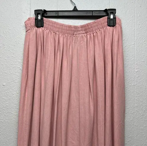 Fitting Image Vintage Pull On Midi Skirt Womens 16 Classic Retro Barbiecore Pink
