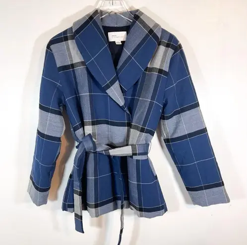 Nordstrom New  Signature Belted Plaid Jacket