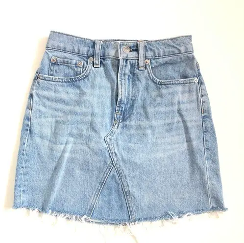 Everlane  The Reconstructed Denim Skirt Sz 24