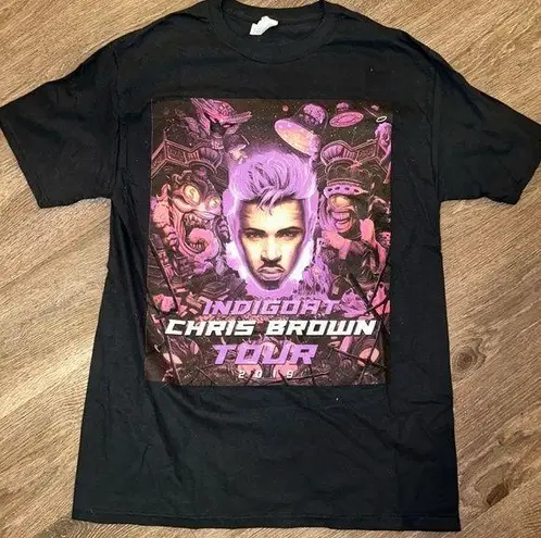 Fruit of the Loom Chris brown Indigo tour t shirt