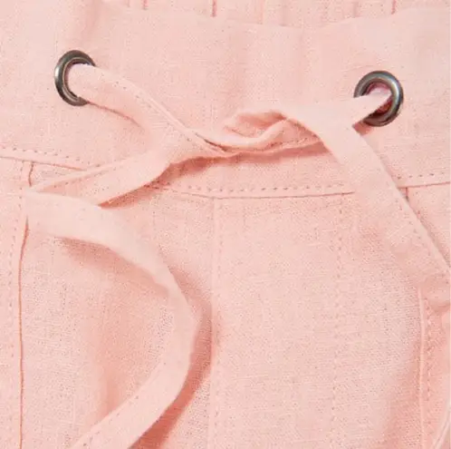 Denim & Co . Naturals Petite Linen Blend Crop Pants A377308 Petite Large NWT