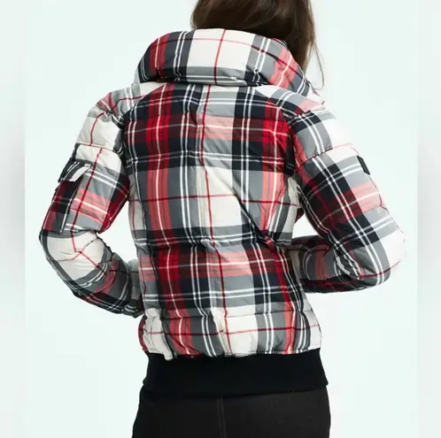 SAM. Freestyle Down Bomber Jacket Alpine Plaid Wind & Water Resistant XS NWT Multiple