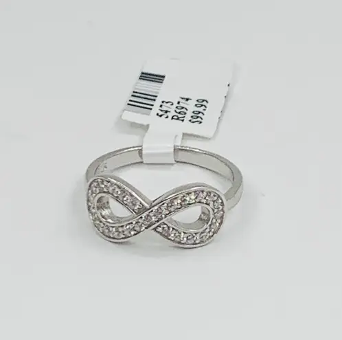 925 sterling silver ring Infinity ring Size 7