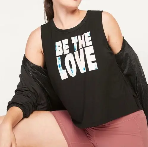 Old Navy NWT  UltraLite All-Day Performance Crop Tank Top Be the Love