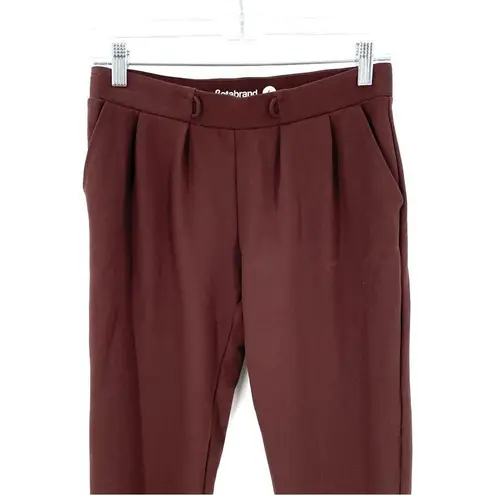 Betabrand SoHo Brown High Waist Stretch Pull On Ankle Crop Jogger Casual Pant