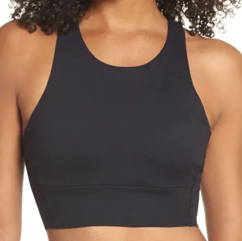 Zella  Bra Womens Large Sports Live In Racerback Black Padded Activewear NWT