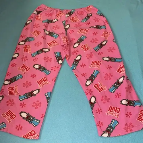 WARNER BROTHERS Playboy Penguin fleece pajama pants dressed to chill size XL Pink