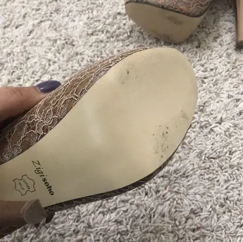 Zigi Soho Lace Platform heels - 8.5