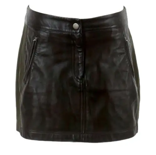 NWOT Marissa Webb Tammi Canvas and Leather Skirt Size 4