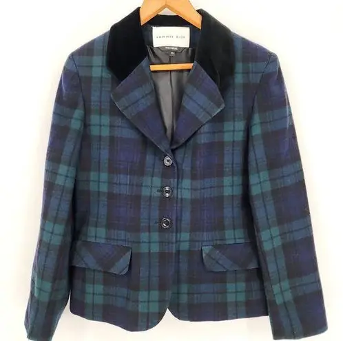 American Vintage Vintage Summit Hill Wool Tartan Plaid Blazer Women's Size 10