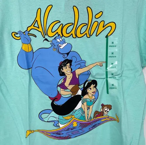 Disney  ALADDIN FLYING BUDDIES COTTON UNISEX TEE MINT GREEN MEDIUM