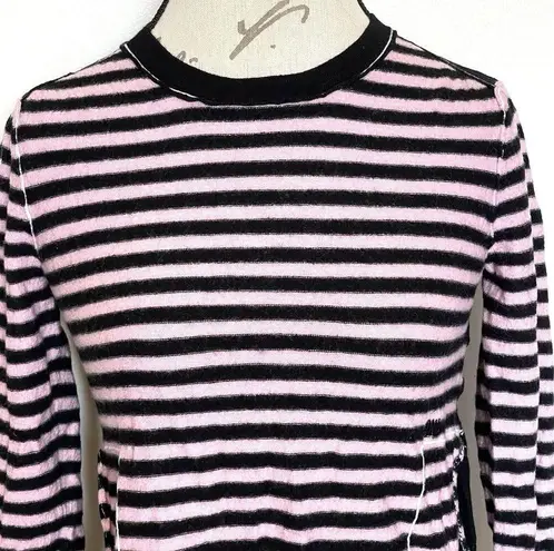 Sonia By Sonia Rykiel Sweater Sz Medium Striped Preppy Skater E Girl Punk Wool Multiple