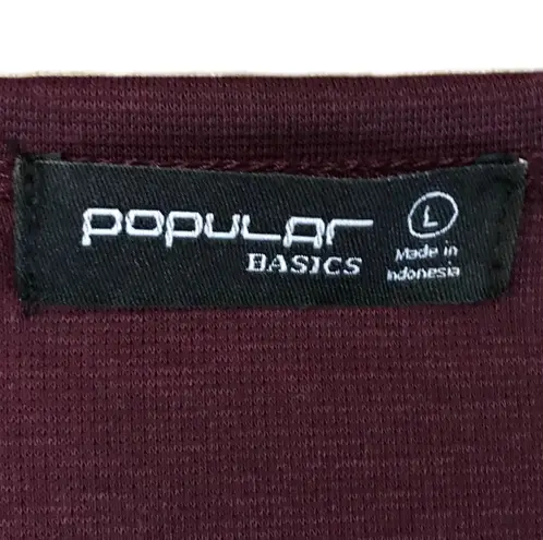 Popular Basics -Bodycon Midi Dress-Large