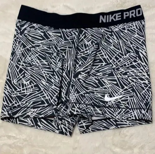 Nike Black and White Zebra Print  Pro Shirts