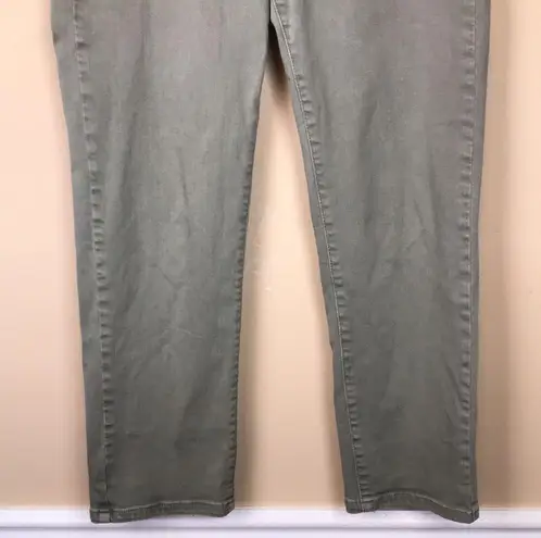 Liverpool Los Angeles Women’s Olive Green Stretch Cropped Denim Jeans