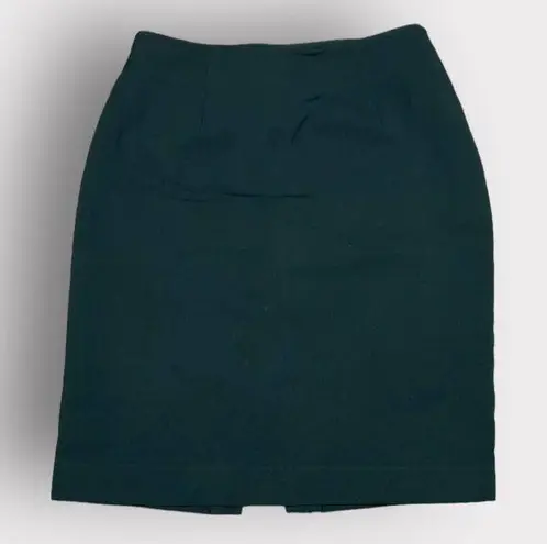 Jones New York  | Vintage 90s Emerald Green Wool Pencil Skirt I 8