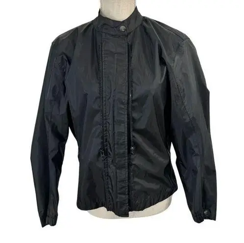 Joe Rocket Motorcycle Windbreaker Jacket Womens Sz S Black Full Zip Outdoor Moto