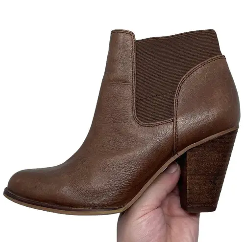 Steven By Steve Madden “Roami” Ankle Booties Brown Leather Zipper Women’s 6.5M