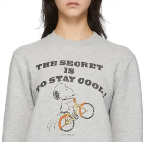 Saint Laurent Snoopy Peanuts Crew Neck Sweatshirt