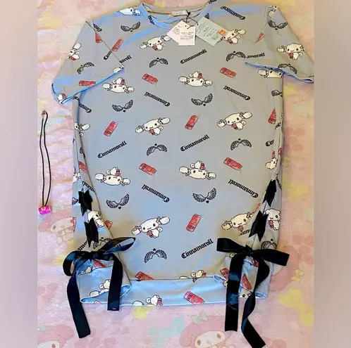 Sanrio Cinnamoroll Strawberry Soda Sweater Dress (NEW) w/a little soda necklace