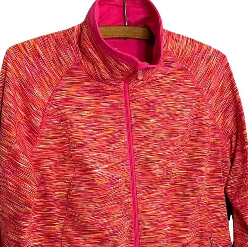 Moving Comfort Women’s Pink Striped Active Jacket Size Medium