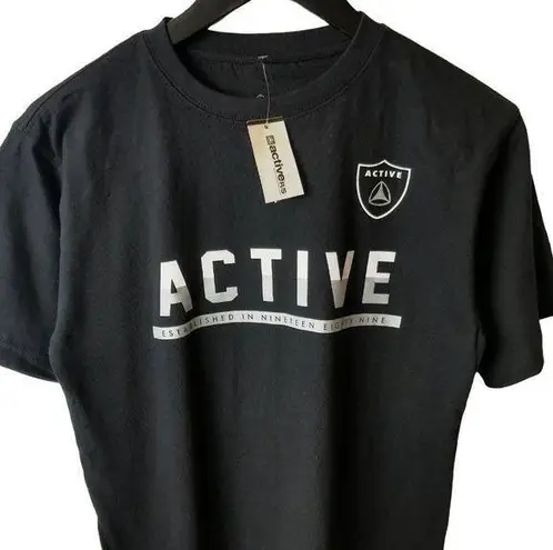 NEW Active Ride Shop T Shirt Bottle Opener Graphic Tee Short Sleeve Black Small