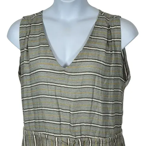 prAna  Ecotropics Stellar Stripe Organic Cotton Sleeveless Dress Size Large