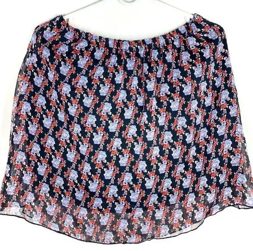 Apt. 9  Petite Floral Skirt Black Pink Size Large