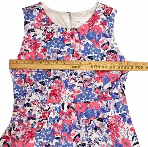 Charter Club Charter Blue Pink White Floral Club Casual dress