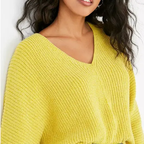 Urban Outfitters UO Oversized Chenille V-Neck Sweater