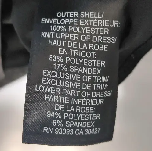 Nic+Zoe Women's Size 6 Black Sequin Knee-Length Cocktail Dress