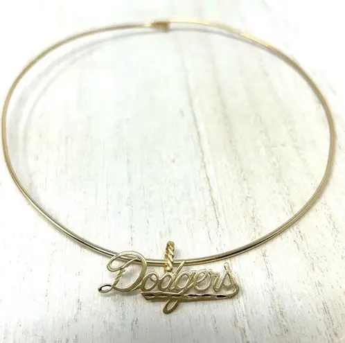 L.A. DODGERS 14K solid script logo pendant by Michael Anthony, NWOT Gold