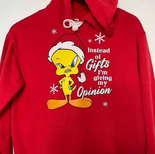 Looney Tunes Tweety Bird Christmas red Sweatshirt Hoodie