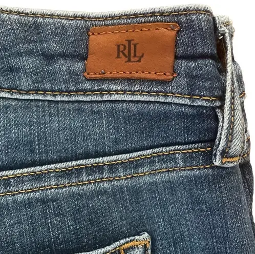 Ralph Lauren Lauren  Med Wash Straight Leg Denim Pants Size 14