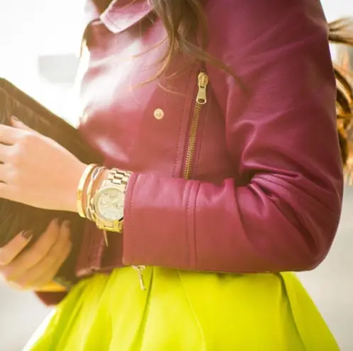 Red Valentino Raspberry Red Leather Jacket size XXS