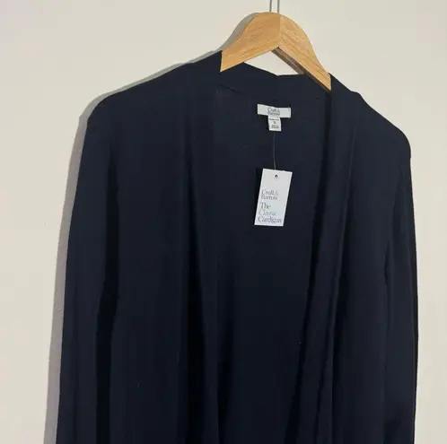 Croft & Barrow NWT  Women’s Classic Navy Open Front Cardigan w/ Pockets Size 1X