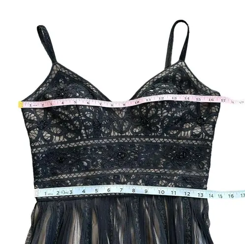 Sue Wong Nocturne Black Cocktail Dress Womens Size 6