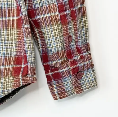 Birch Black Small Red Plaid Flannel Long Sleeve