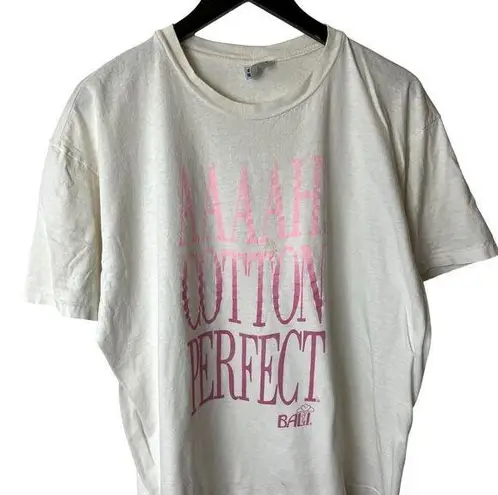 Bali Vintage Ah Cotton Perfect T Shirt 80s 90s White XXL 2XL USA Graphic Tee